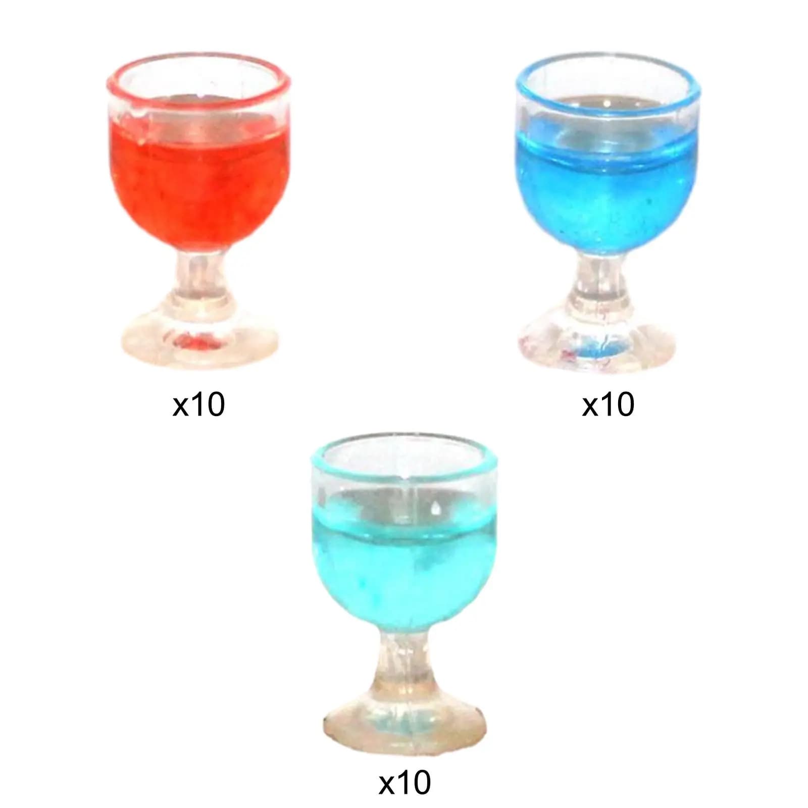 10 pz 1/12 bicchieri da vino in miniatura bicchieri da bere Mini bicchieri da birra scena di vita Mini casa accessorio per bevande casa delle bambole tazza d'acqua