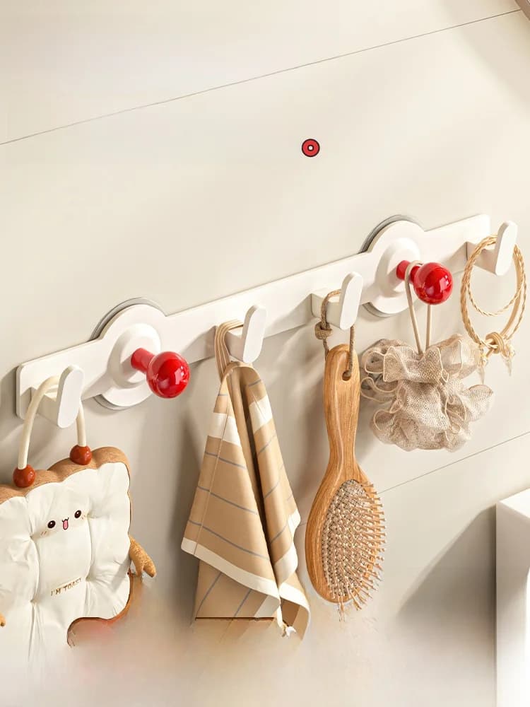 Bedroom Door Ba Clothes Hanger Wall Mounted Storage Ra No Drilling Required Stable Carbon Steel Plastic Coat Hook