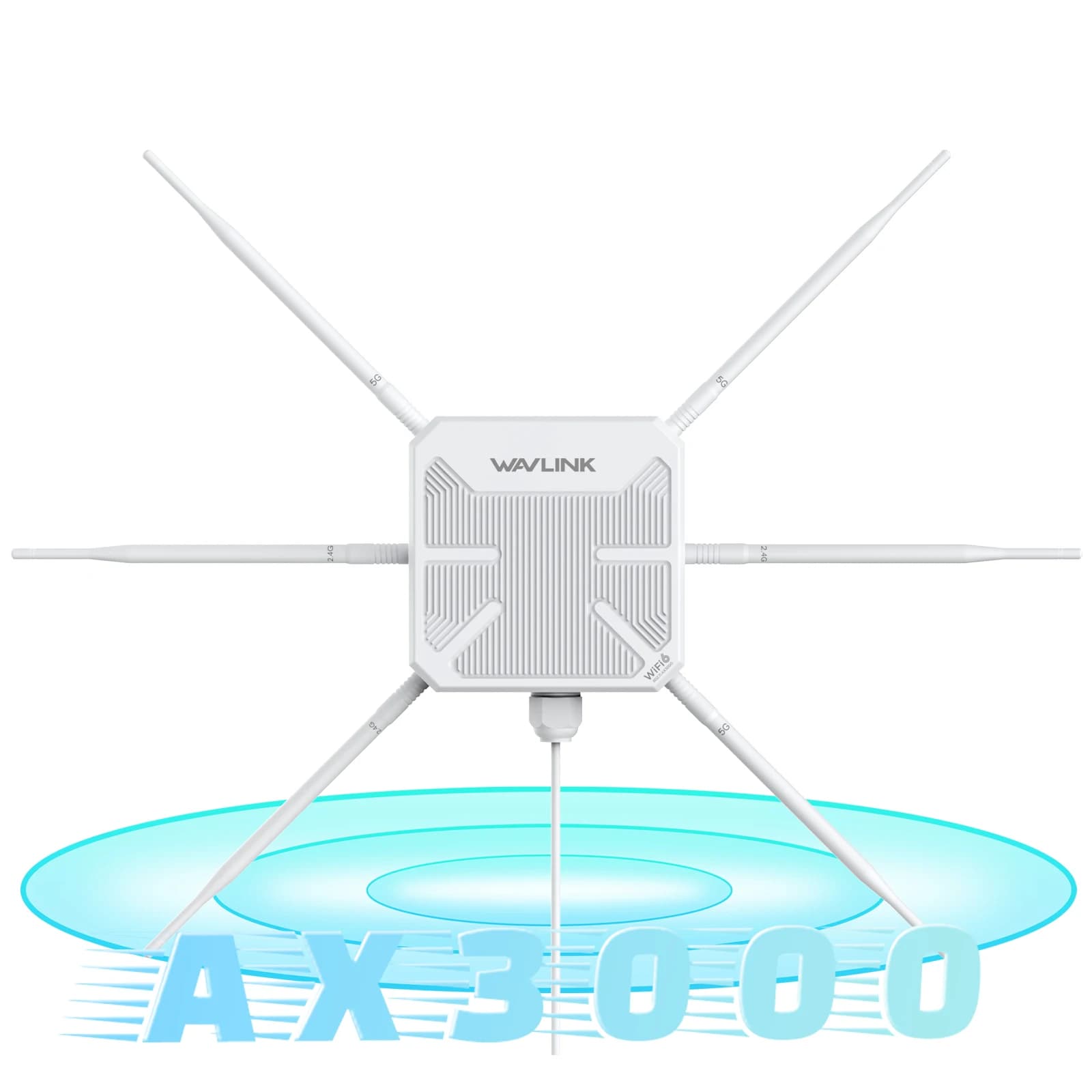 Dual Band WiFi 6 AX 3000M Outdoor Wireless Mesh Router Wifi Repeater 2.4G 5G AX3000 Wifi AP for Better Outdoor Coverage