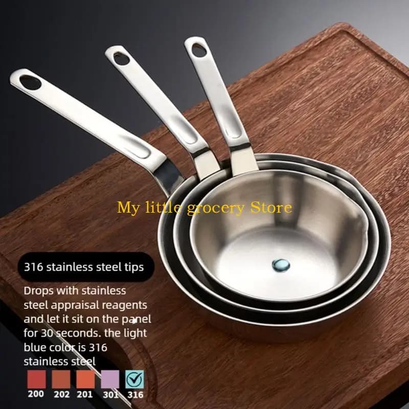 D5BD Stainless Steel Miniature Pot With Kitchen Pans With Bench
