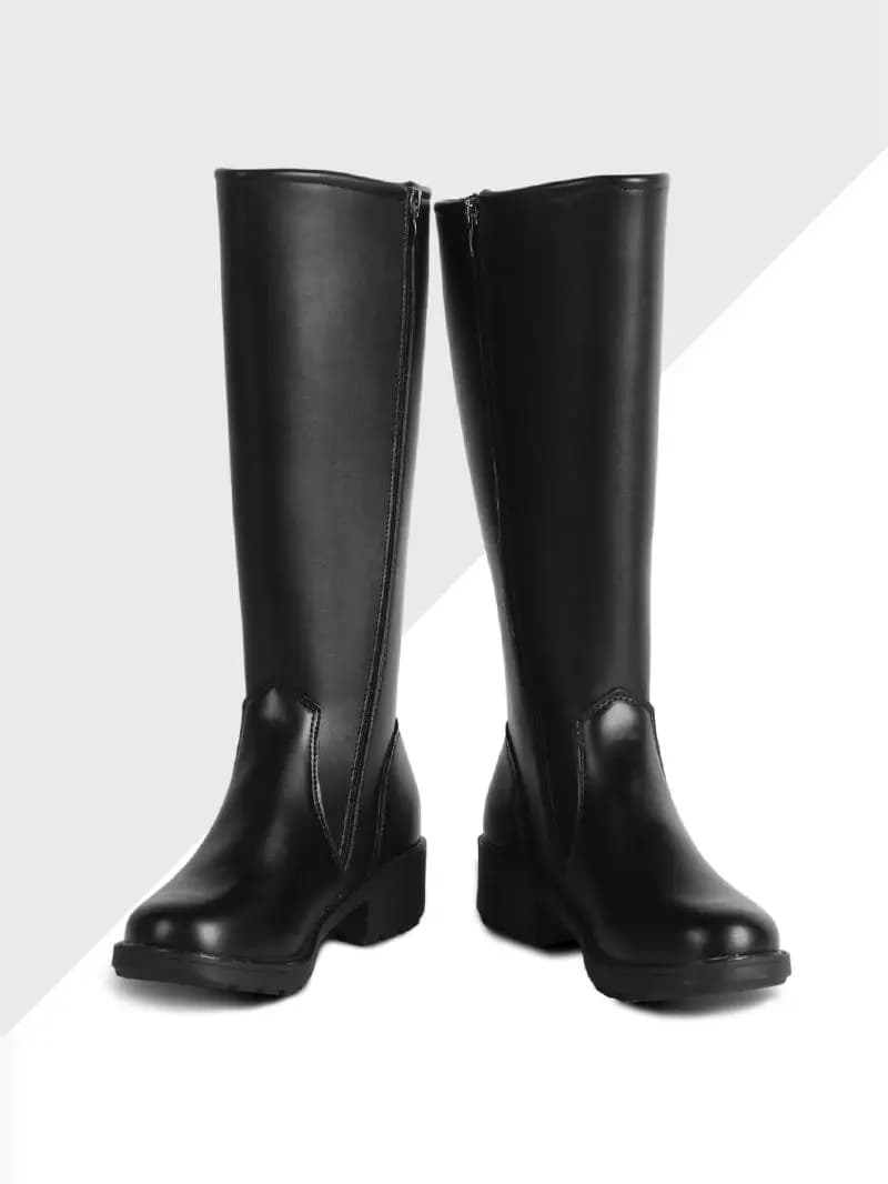 Elegant High-Tube Boots for Inspection Performance Cotton-Enhanced Officer's Boot Horseback Flag Raiser National Flag Class C...