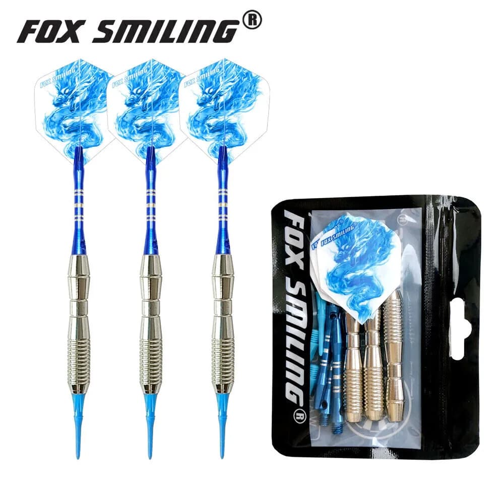Fox Smiling 3PCS 18g Electronic Soft Tip Darts With Aluminum Darts Shafts And Beautiful Flights