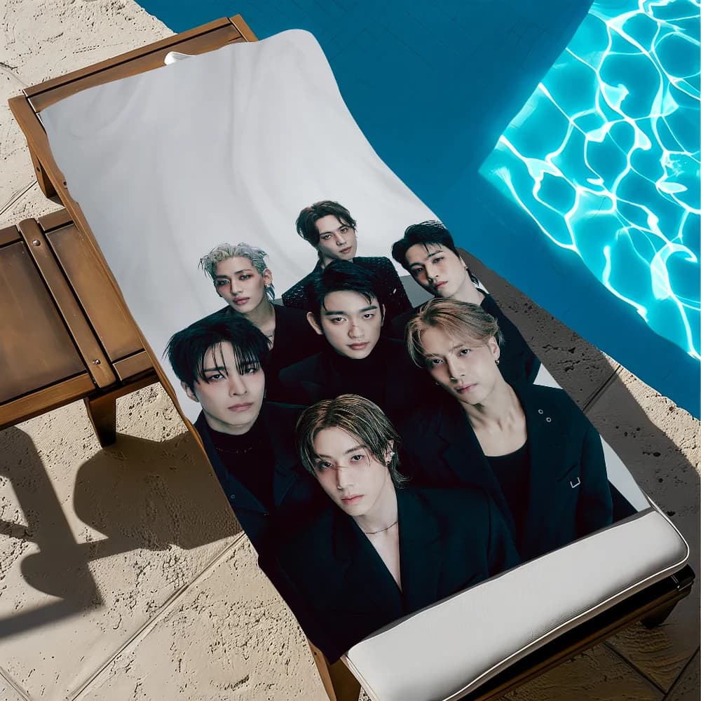 Asciugamano da bagno per uomo Hot Kpop G-GOT7 Winter Heptagon, morbido, ideale per piscina, viaggi, palestra, doccia, campeggio, sport, ad asciugatura rapida, grande, da spiaggia.