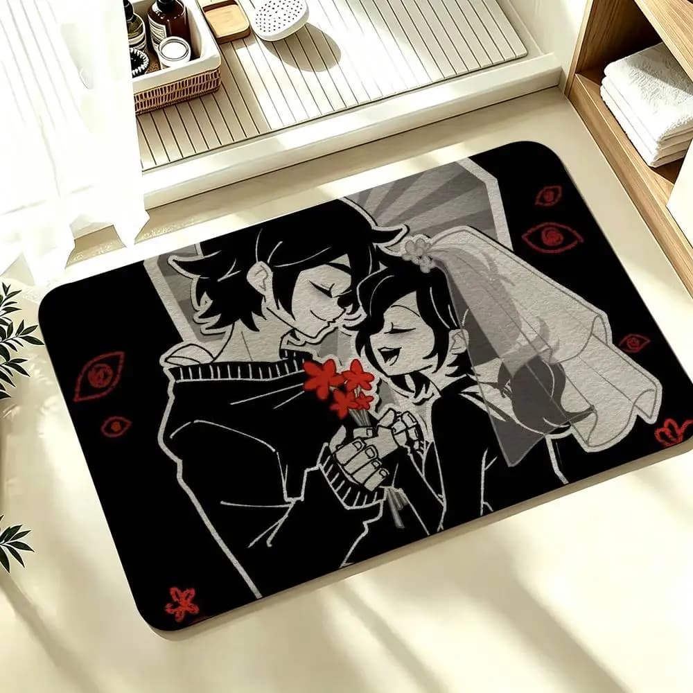TCOA-The Coffin Of A-Andy And Leyley Shower Room Absorbent Small Floor Mat Soft Comfortable Decorative Foot Mat