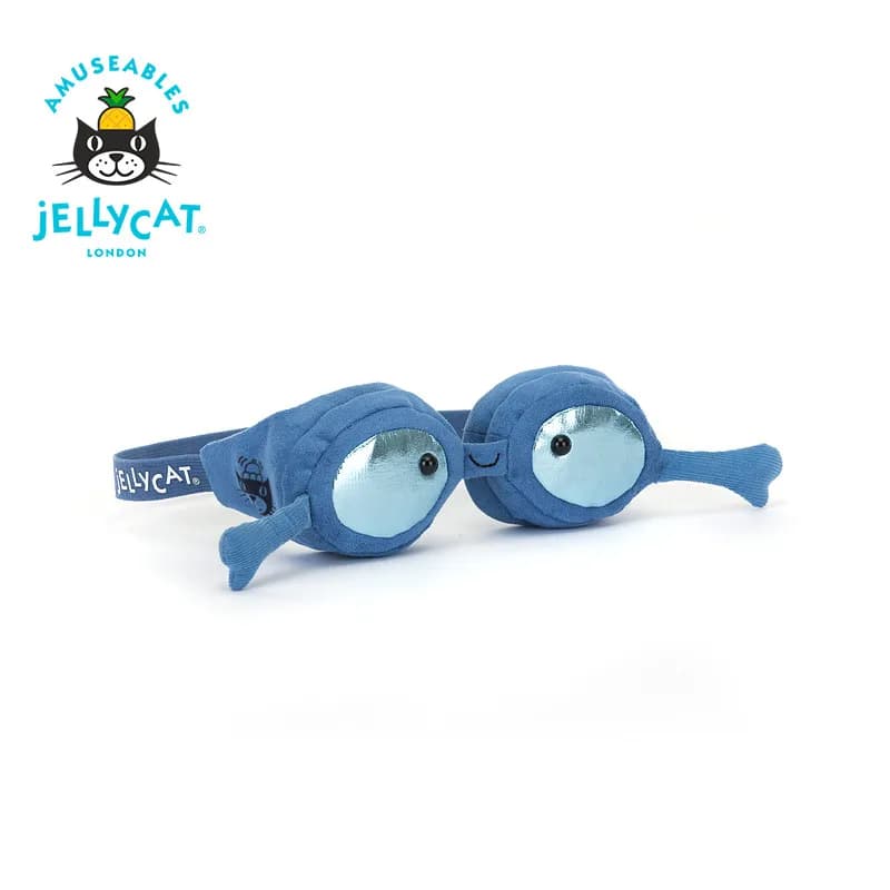 Jellycat UK Plush in the form of swim glasses, creative doll, decorative statuette