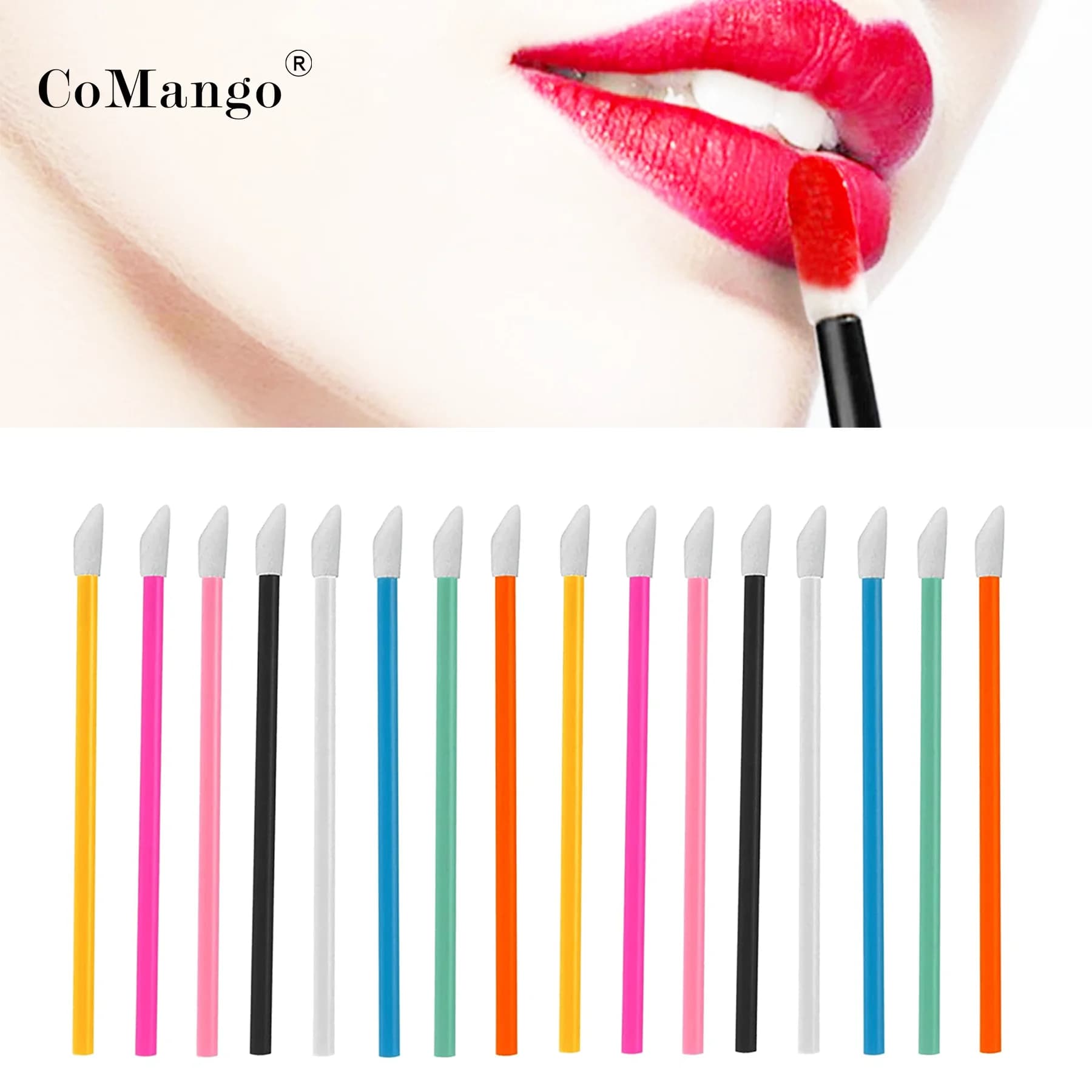 50 Pcs brush for disposable lips lashes for eyelashes Extension Mascara applicator lipsticks Set cosmetic makeup tools