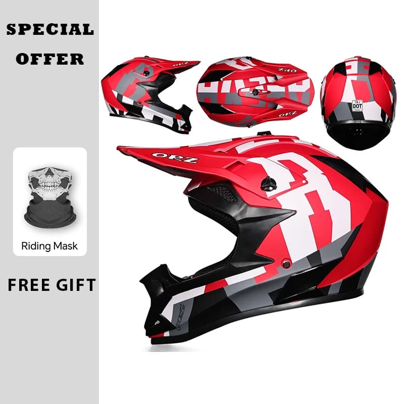 Caschi da moto Downhill Capacete ATV Casco da cross Casco da mountain bike per adulti fuoristrada Casco da motocross Dirt Bike Approvato DOT