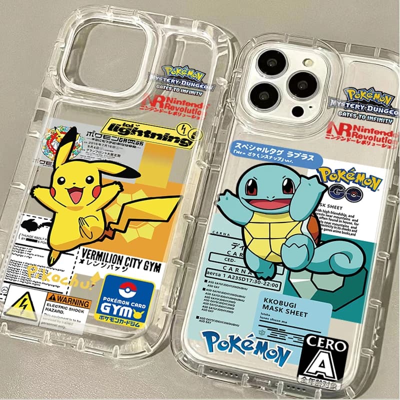 P-Pokemon Cool Pikachu Squirtle Custodia in silicone per Xiaomi Redmi Note 12 13 11 Pro Plus 4G 5G 11S 12S 10 9 8 10S 9S 13C 12C 10C
