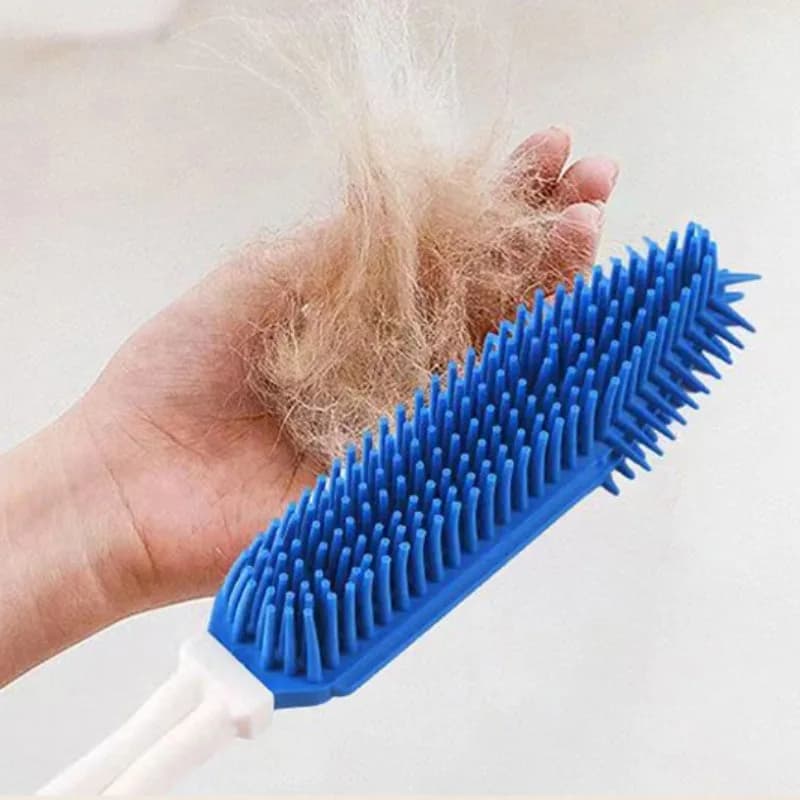 Silicone Pet Bath Brush Soft Dog Grooming Scrubber Cat Shower Massage Comb for Short Hair Puppies Kittens Washing Hair Remover