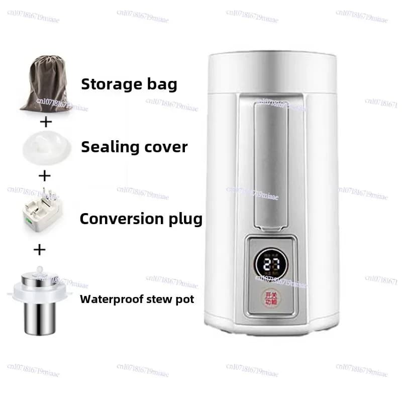 Portable Electric Travel Kettle, Folding Boiling Water Cup, Health Pot, 110V, 220V, 800ml