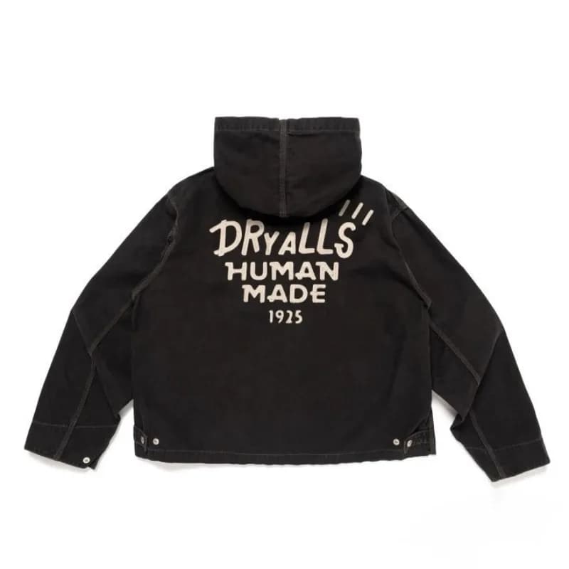 Human Made Embroidered Heart Logo Zip Up Hoodie Oversize Casual Outerwear
