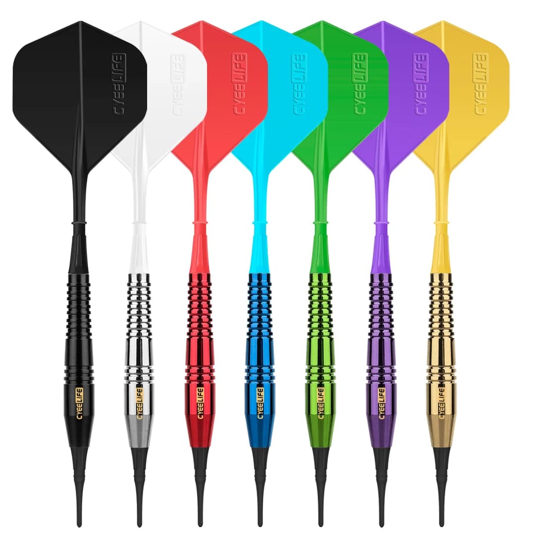 CyeeLife 18g Canna per freccette in rame Punte morbide elettroniche Dart Dart Bar Giochi 30 punte per freccette morbide