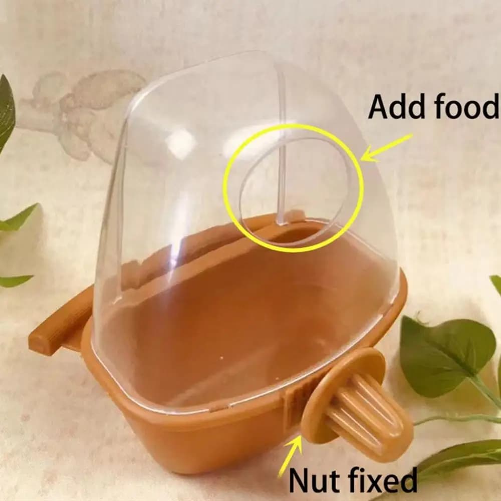 1 pz forniture per uccelli gabbia per uccelli mangiatoia pappagallo uccelli acqua appesa ciotola per pappagalli scatola mangiatoia per parrocchetti gabbia per animali contenitore per alimenti in plastica