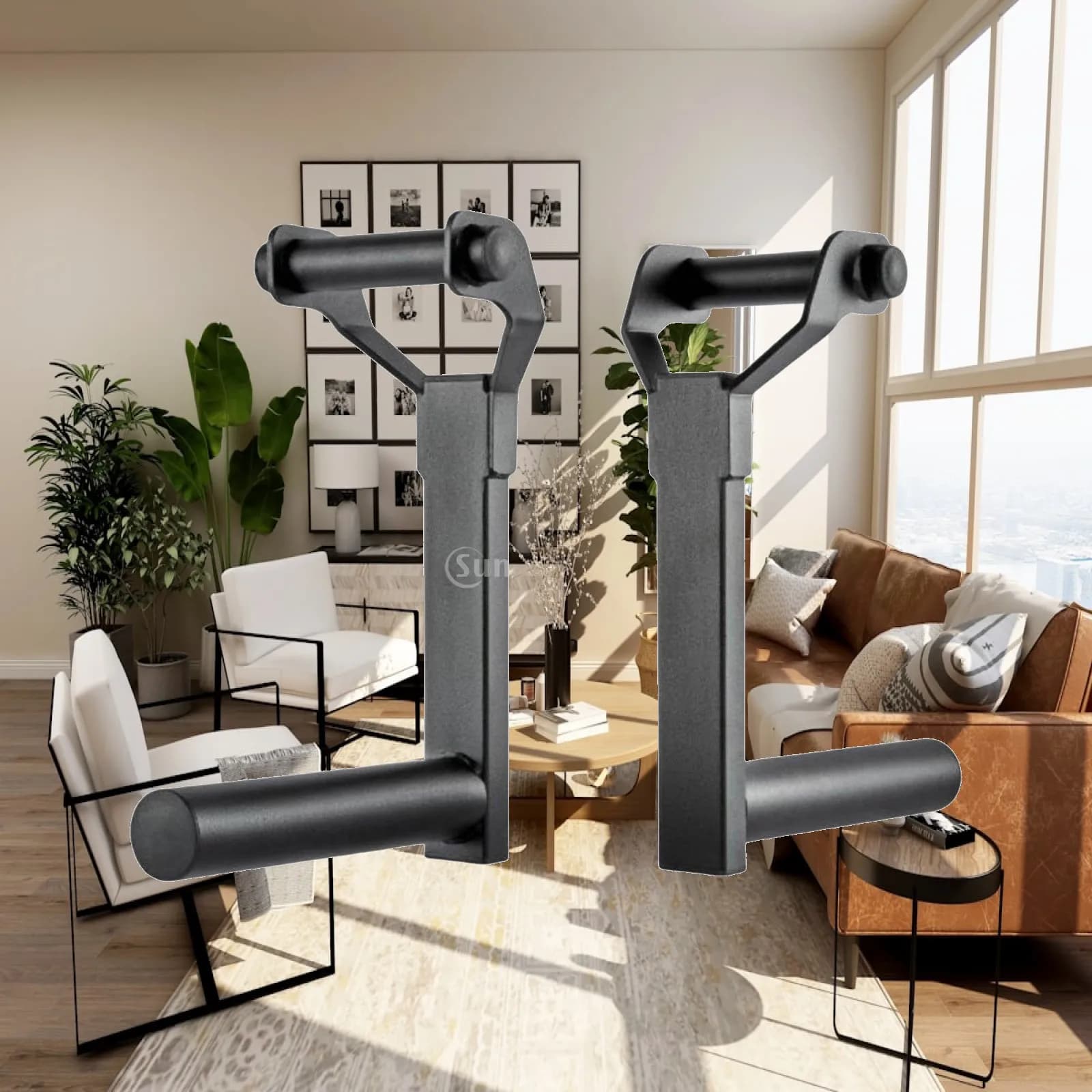 Heavy Duty Barbell Plate Holder Universal Storage Rack for Fitness Weight Plates and Gym Equipment