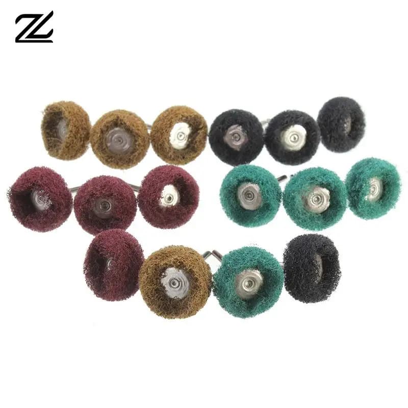 10 pz/set 3mm gambo lana feltro rettifica levigatura testa lucidatura ruota Mini spazzola per accessori utensili rotanti Dremel