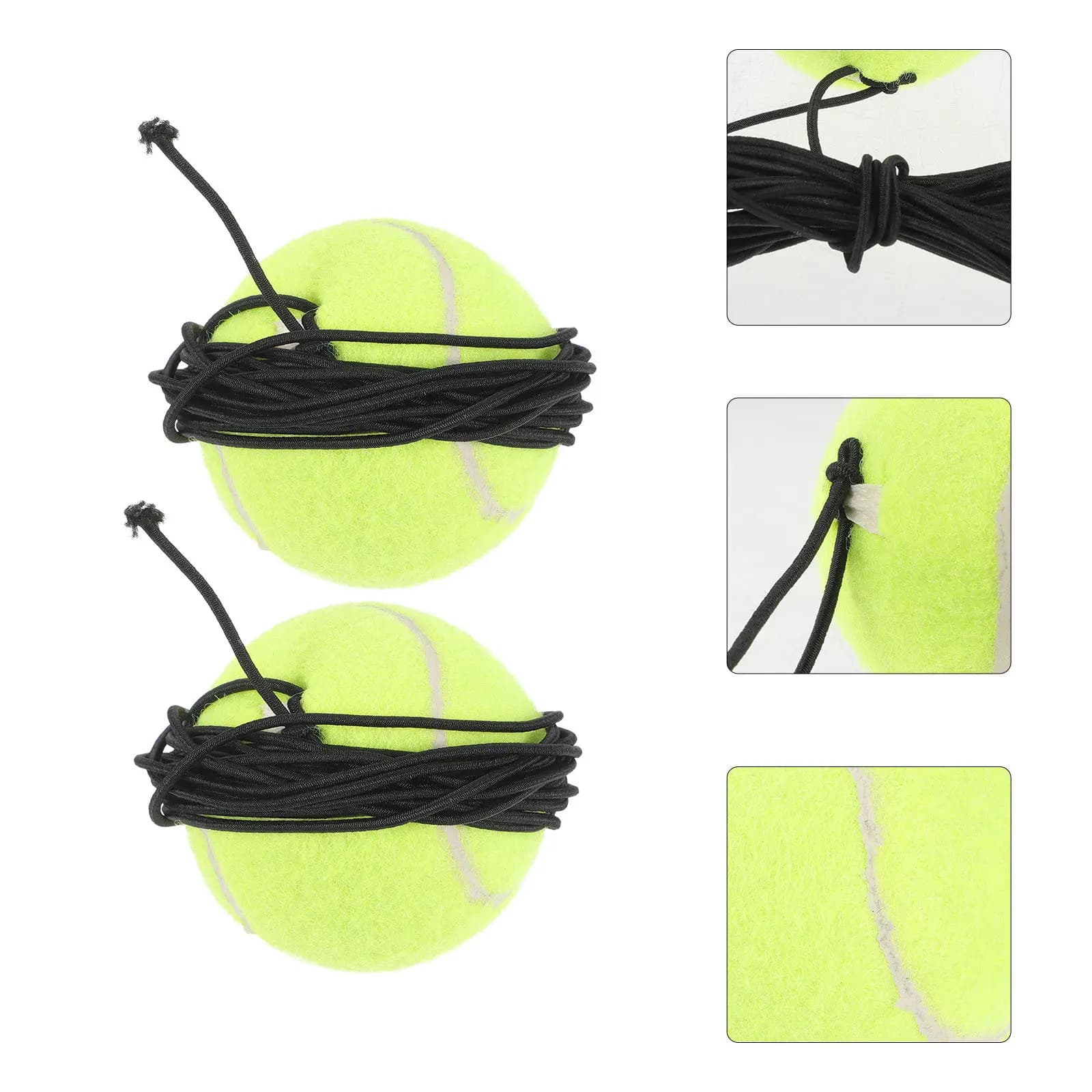2Pcs Premium Rubber Tennis Balls for Dogs Dog Training Tools Interactive Play Ball for Pet Stress Relief Outdoor Tennis Practice
