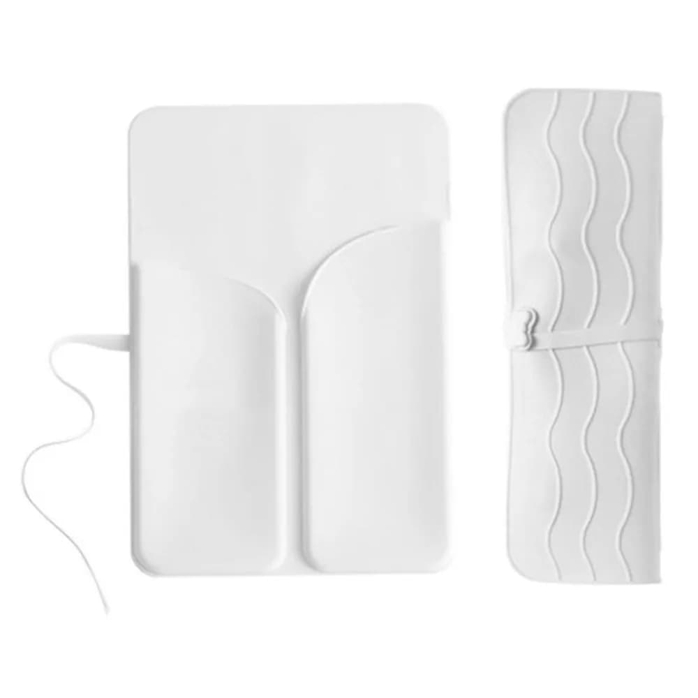 2 in 1, portable silicone case for plate, folding, waterproof, for hair tools