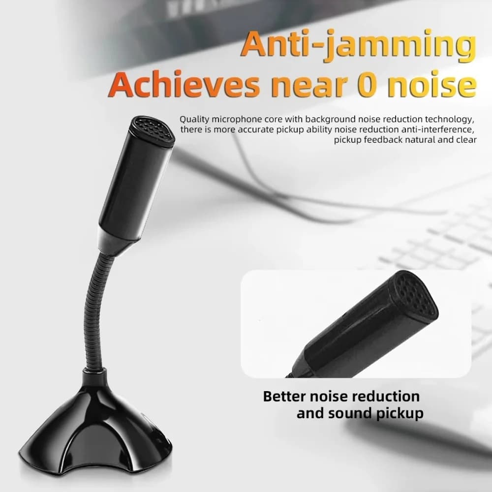 Microfono USB per laptop e computer Studio regolabile Canto Giochi Streaming Mikrofon Supporto per microfono con supporto da tavolo