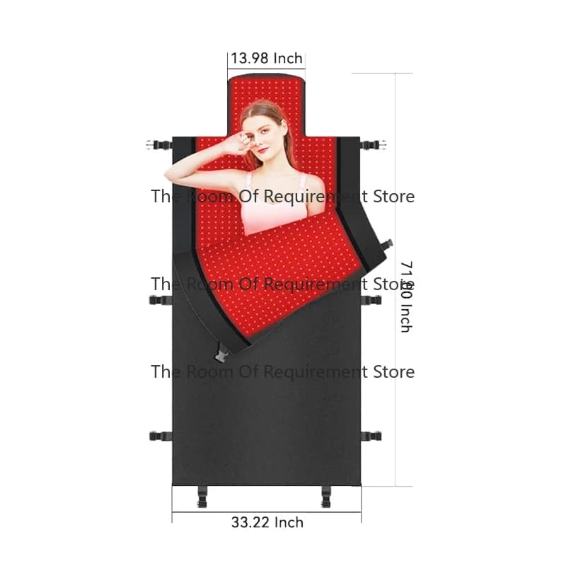 Sacco a pelo per sauna riscaldato con coperta per terapia della luce rossa da 660 Nm e 850 Nm per uso domestico