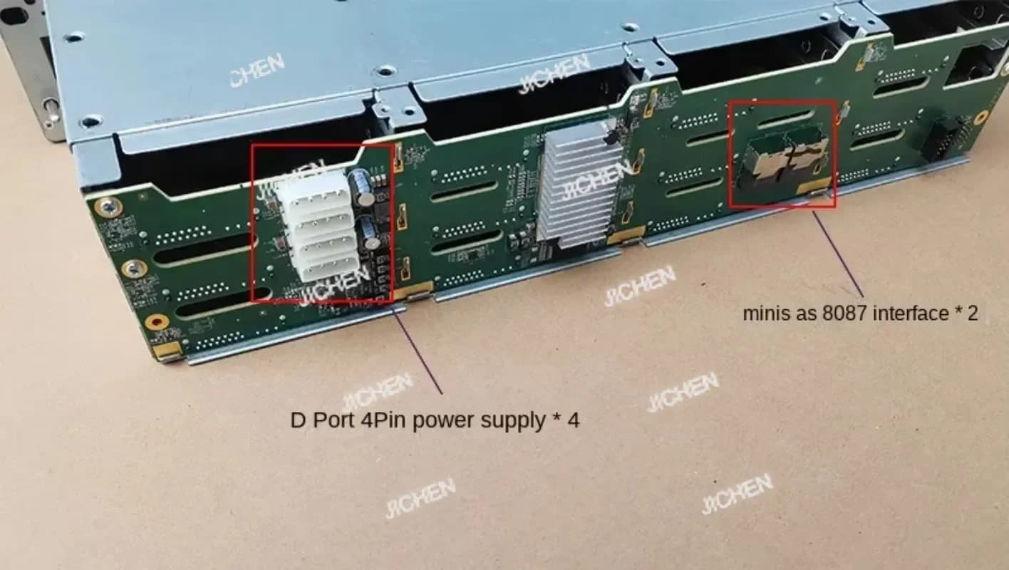 JC JC 12Gb NAS di archiviazione Nero Synology CDN Hot Swap Rack per serie SAS, rack per disco rigido da 6 Gb a 12 dischi da 3,5 pollici,