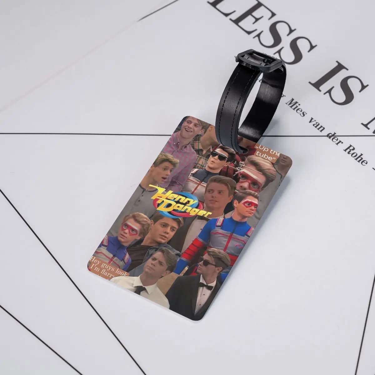 Etichette per bagagli Henry Danger, accessori per valigie, etichetta identificativa per bagagli da viaggio, porta etichetta con nome e indirizzo