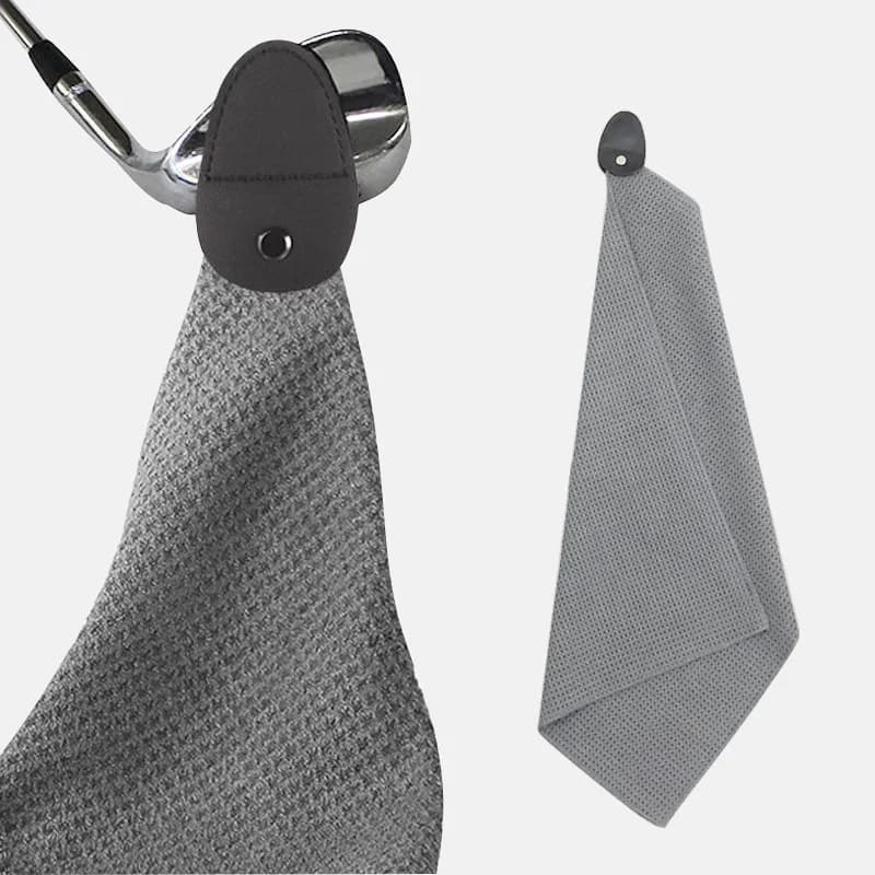 Asciugamano da golf in microfibra da 1 pezzo pronto con potente panno per la pulizia della palla magnetica 40x60cm