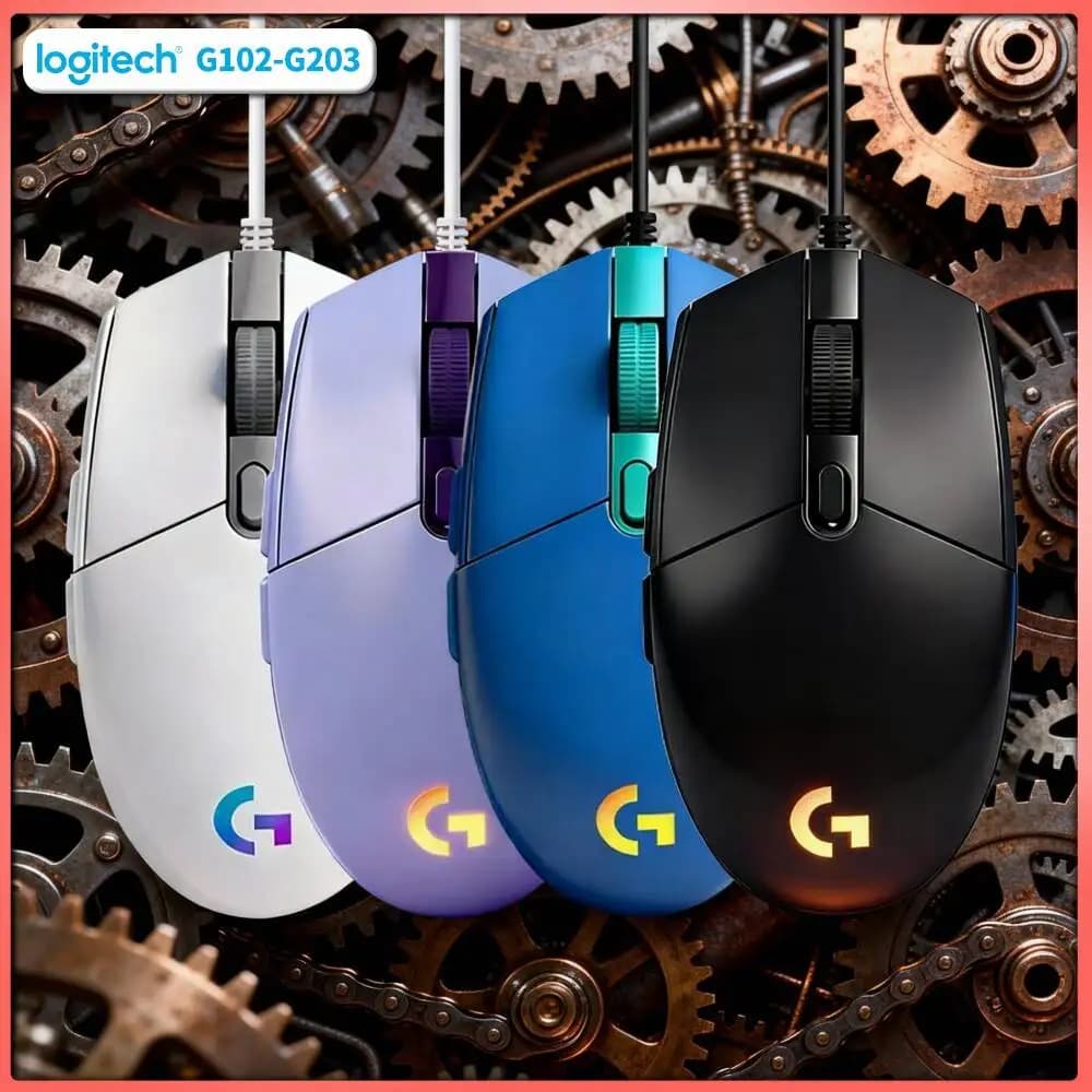Logitech G102 Gaming Mouse, 20M Click Lifespan, 1ms Response Time, 6 Custom Keys for Competitive Play
