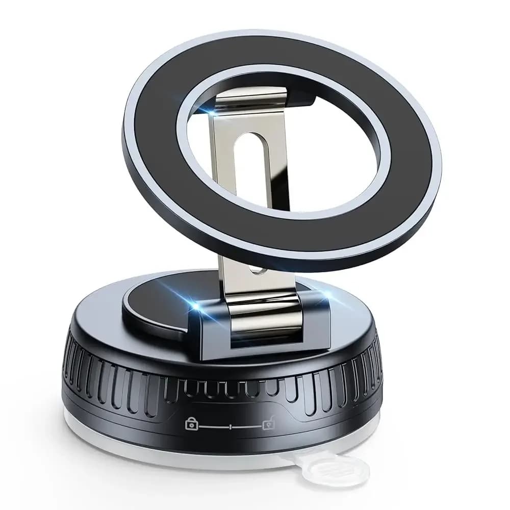 Supporto magnetico e a ventosa per telefono da auto per MagSafe 【Versione potenziata 120+ LBS】 360 ° Supporti regolabili per cellulari da auto, porta telefono per auto