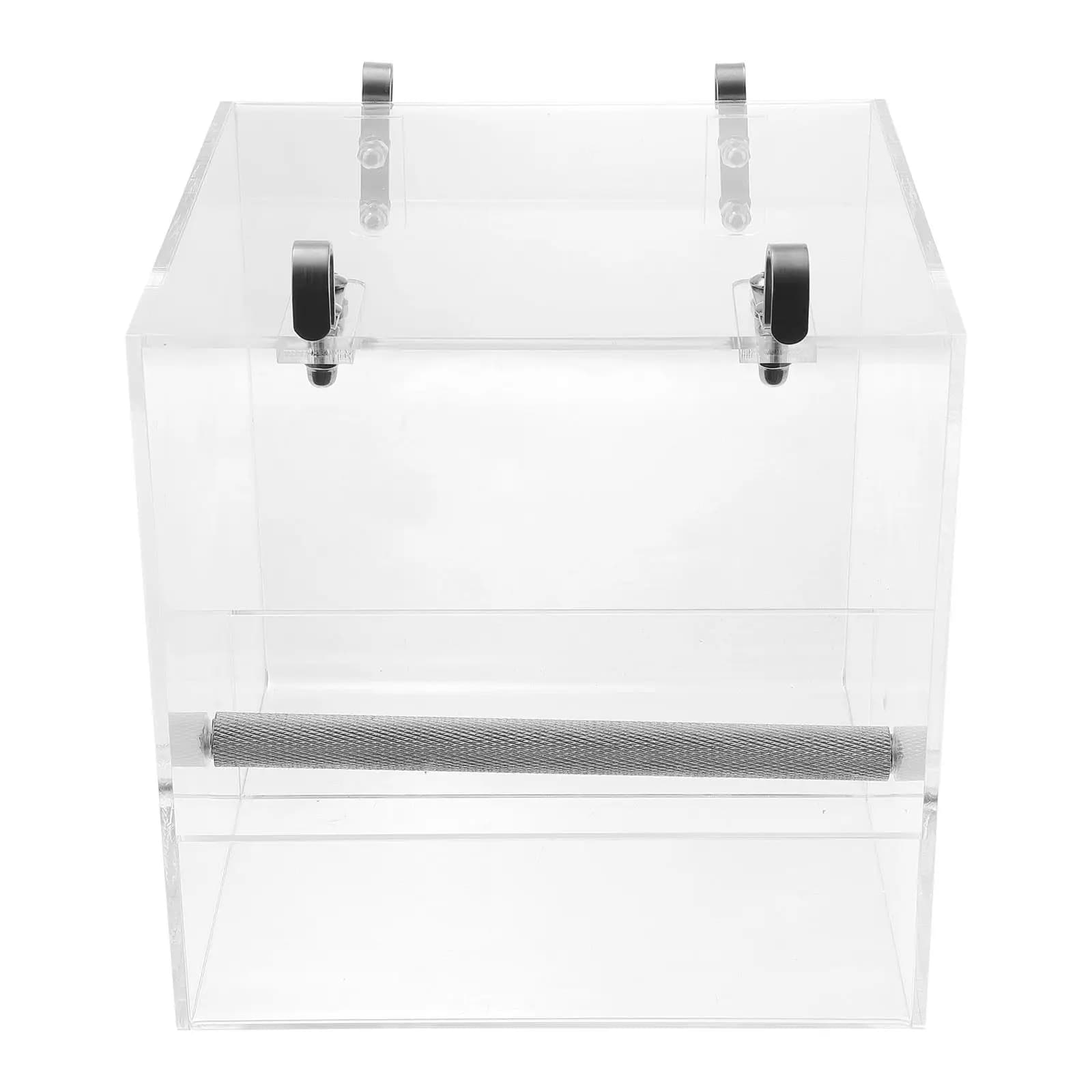 Mangiatoia per Uccelli in Plastica Premium, Ciotola per Cibo e Acqua Facile da Pulire, Design Sospeso, Accessorio per Gabbie di Pappagalli, Forniture per Uccelli
