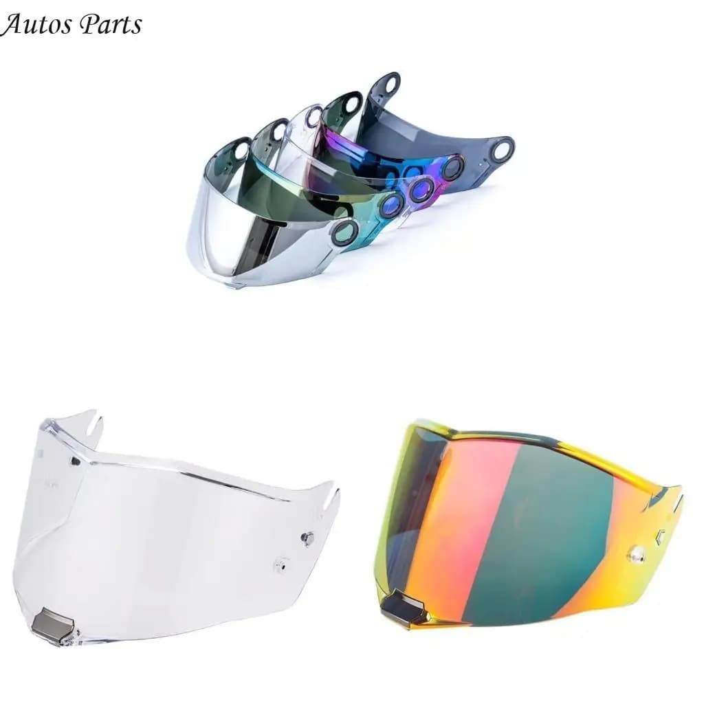 57BA Universale Casco Lente Visiera Parasole Parabrezza Protezione Solare Placcatura Visiera Scudo Integrale Compatibile