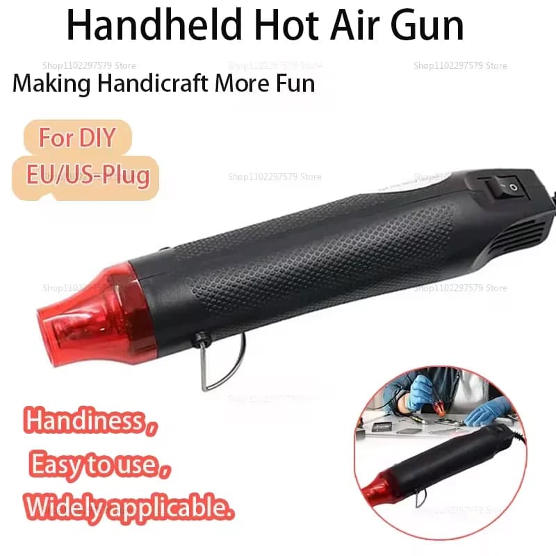 strumento Pistola ad aria calda Energia elettrica Asciugatrice a caldo per artigianato fai-da-te Temperatura di saldatura Ventilatore Mini pistola termica per tubi termoretraibili Involucro per auto