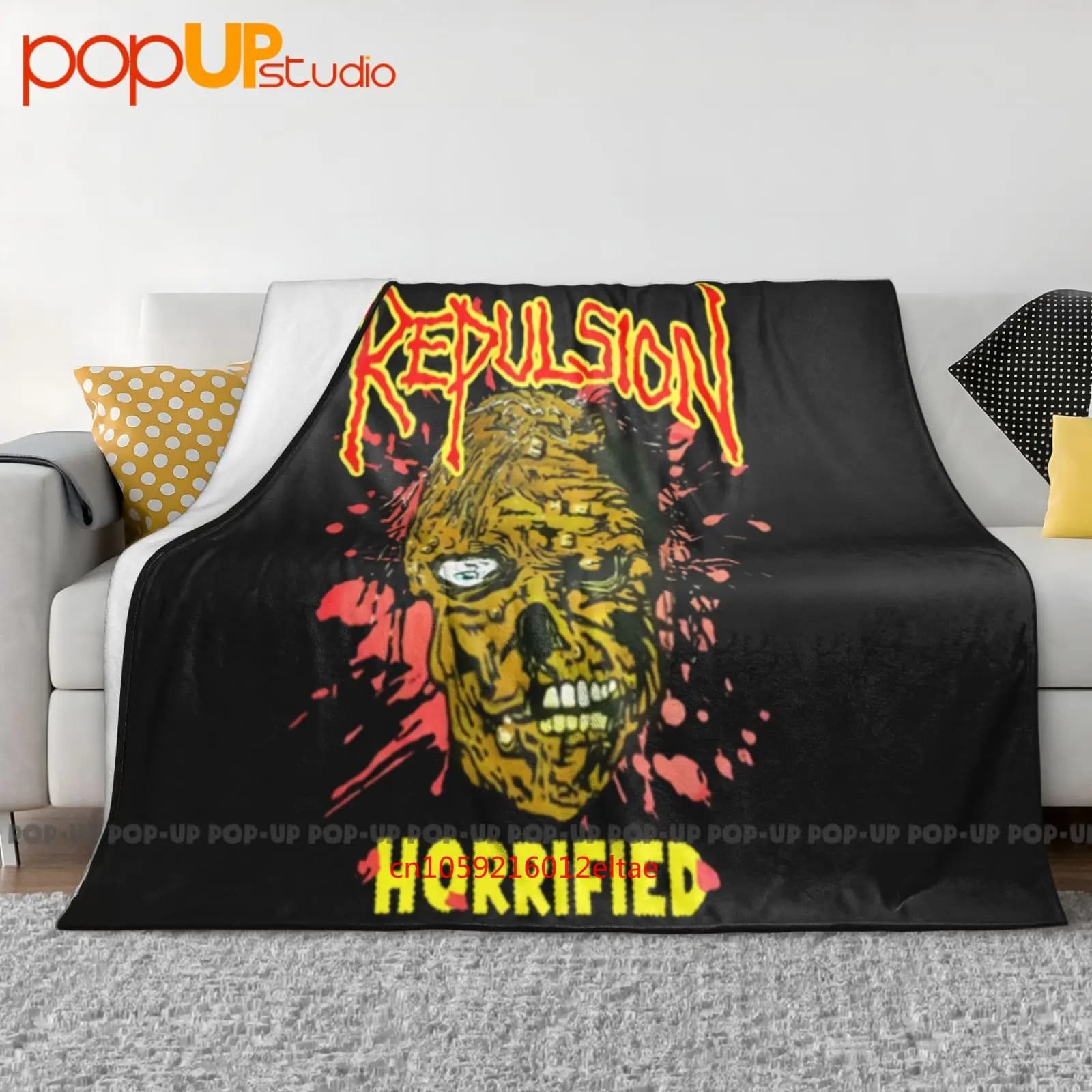 Repulsion Death Metal Grindcore Carcass Napalm Coperta ultra morbida Trapunta Copridivano invernale Copriletto