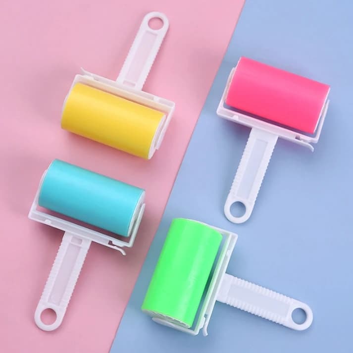 Reusable Washable Lint Roller 1pcs Sticky Pet Hair Lint Remover for Clothing Bedding Sofa Home Cleaning