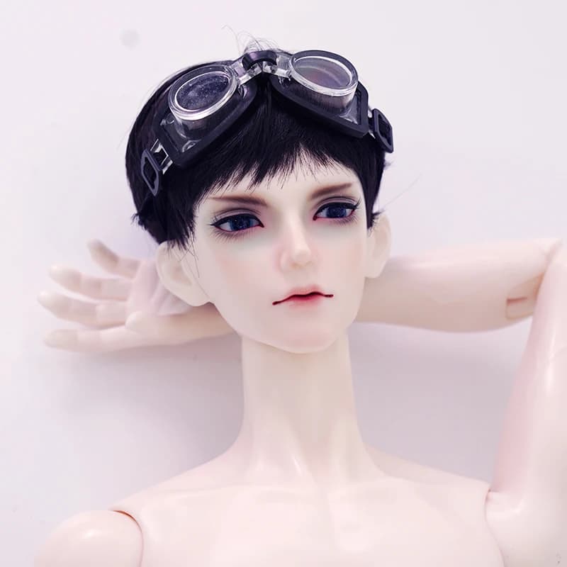 BJD glasses suitable for 3468 Uncle size Blythe doll BJD cotton doll 15cm 20cm swim glasses photo tips