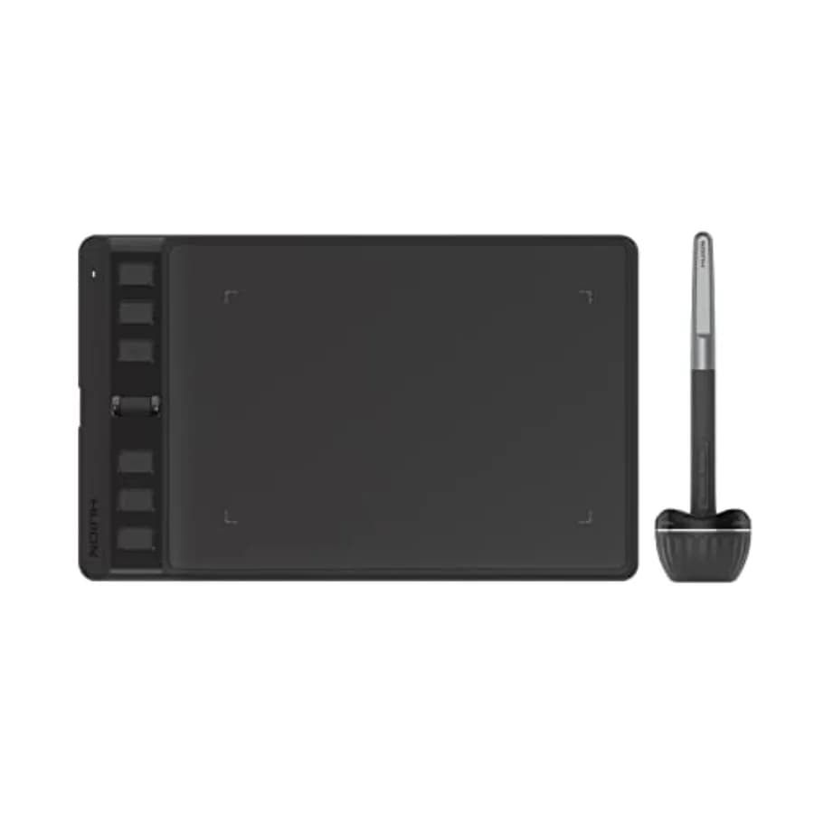 Tavoletta Grafica Inspiroy 2 con Rotella di Scorrimento, 6 Tasti Rapidi, Stilo Senza Batteria per Disegno e Design