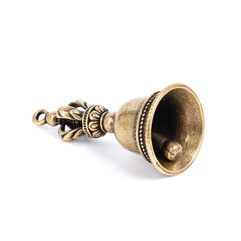1PCS Creative Tibetan Bronze Bell Vintage Style Brass Handicraft Die-casting Drop Wind Bell