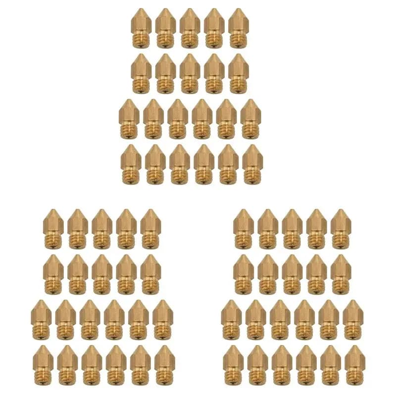 ABWR-66 Pezzi Ugelli per Stampante 3D, Ugello Estrusore Mk8 0.2mm, 0.3mm, 0.4mm, 0.5mm, 0.6mm, 0.8mm, 1.0mm, Testina di Stampa per Estrusore