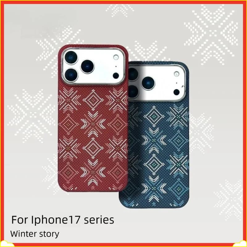 Custodia in vera fibra di carbonio per IPhone 17 Pro Max per protezione magnetica dell'obiettivo Magsafe Cover in fibra aramidica per IPhone 17 Pro Carbon