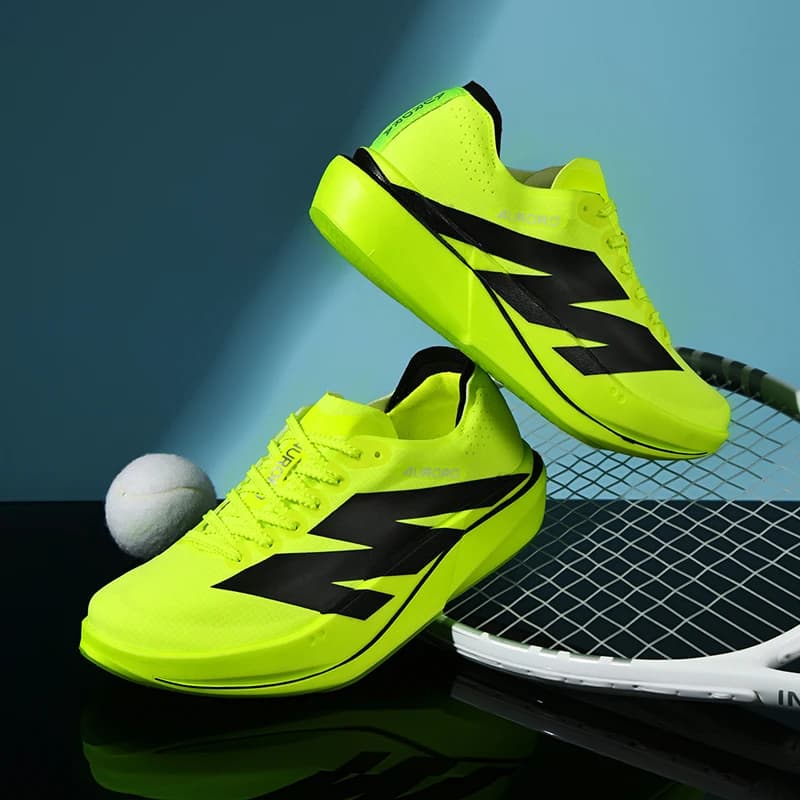 Men Professional Tennis Shoes Breathable Lightweight Running Sneakers Non Slip Wear Resistant Outdoor Marathon Jogging Training