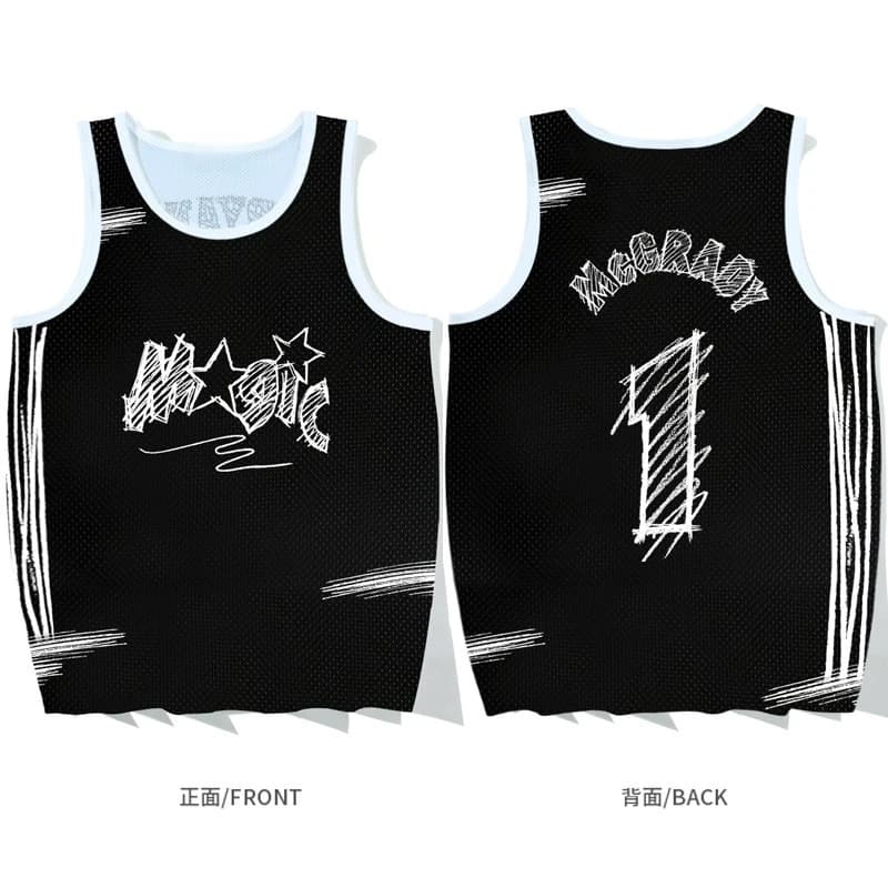 26 year old sports vest, sports mesh with 3D printing of the basketball court, fast drying sports vest, sports vest for children and adults
