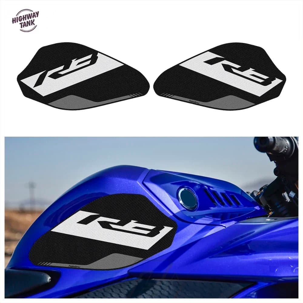 Tappetino per ginocchio laterale per serbatoio moto per Yamaha R3 2019-2022