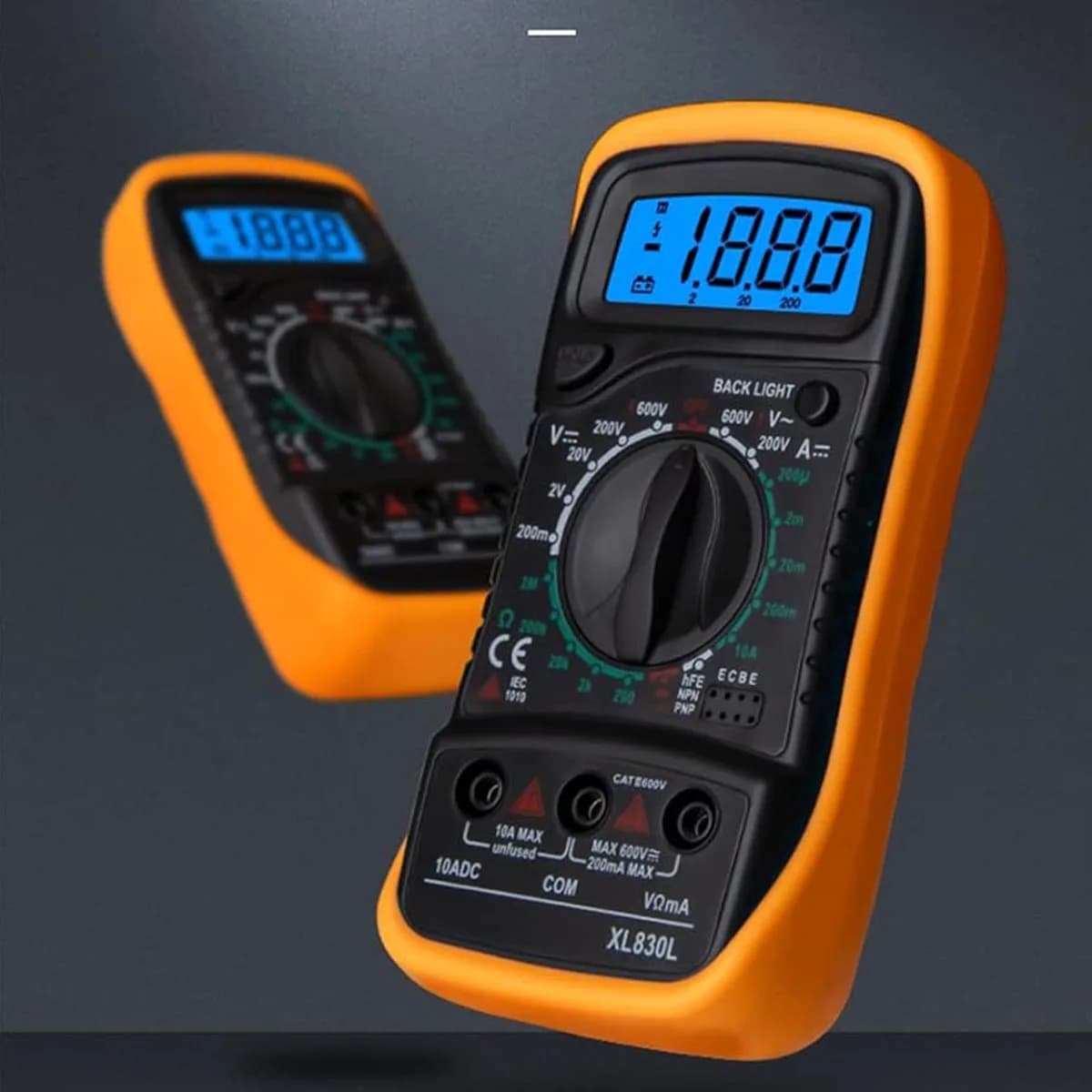 Multimetro digitale Multimetro portatile con display digitale ad alta precisione con misuratore multifunzione per elettricisti retroilluminato