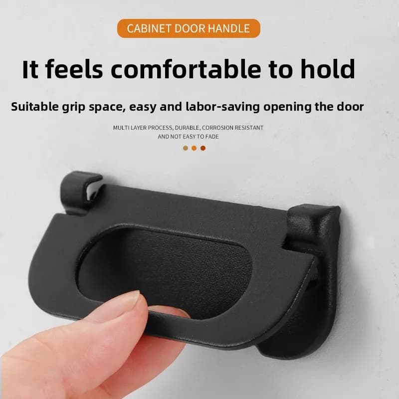 Maniglia moderna per cassetto aperto Maniglia ribaltabile americana con fibbia segreta Accessori hardware per mobili
