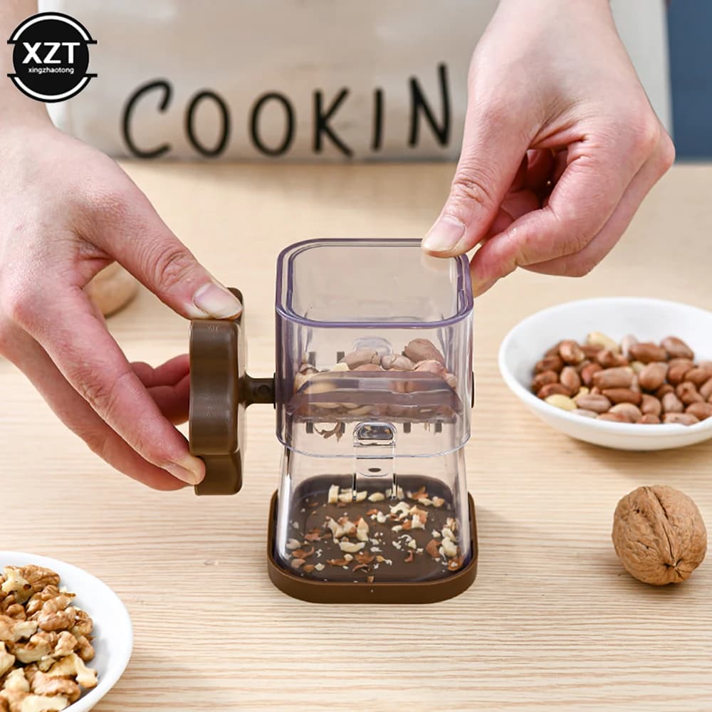 Frantoio per noci manuale pasta di arachidi schiacciatore portatile frantoio per frutta secca smerigliatrice a mano tritatutto per cioccolato in noce accessori da cucina