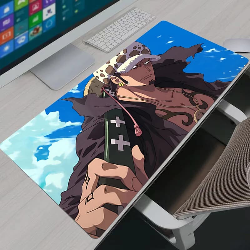 Tappetino per mouse da gioco Gamer Home Computer Tappetino per mouse HD Tappetino per tastiera Tappeto antiscivolo Tappetini per mouse Trafalgar D Water Law in un unico pezzo