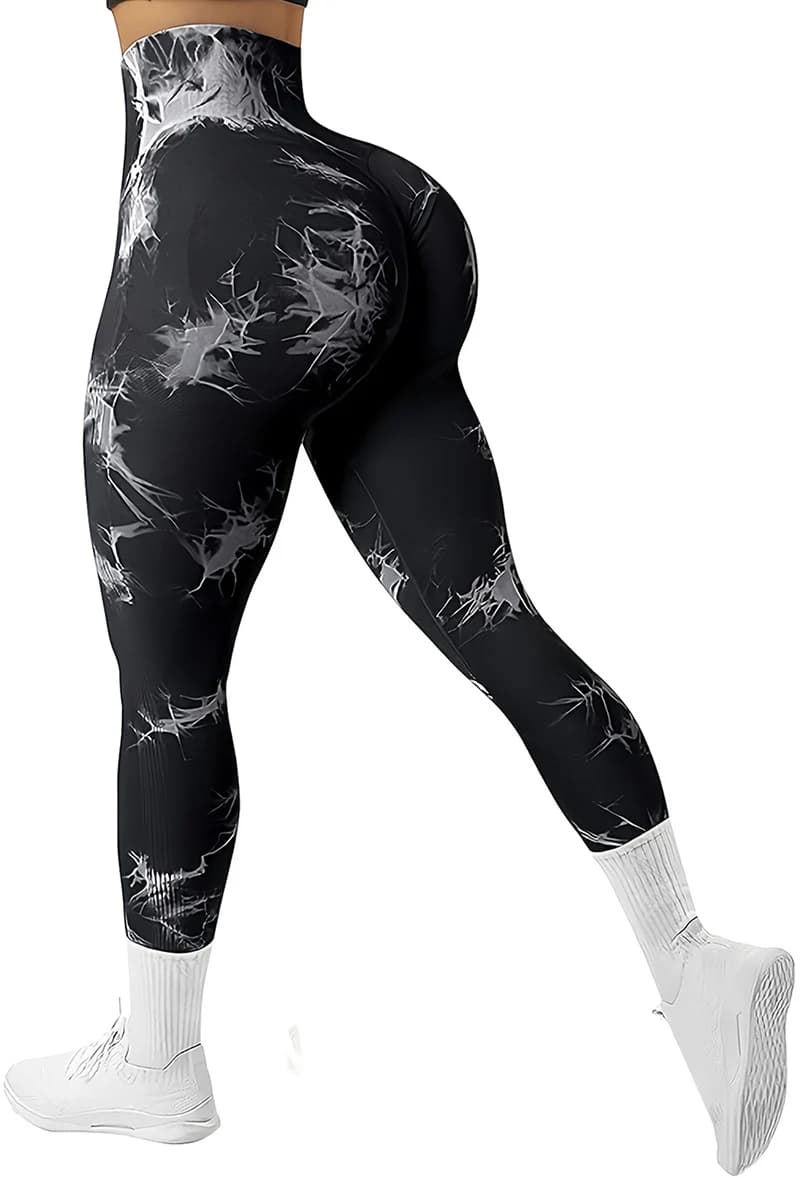 Pantaloni da yoga da donna di fascia alta Leggings da fitness Pantaloni sportivi ad alta elasticità Collant push up Leggings da corsa Leggings da palestra traspiranti
