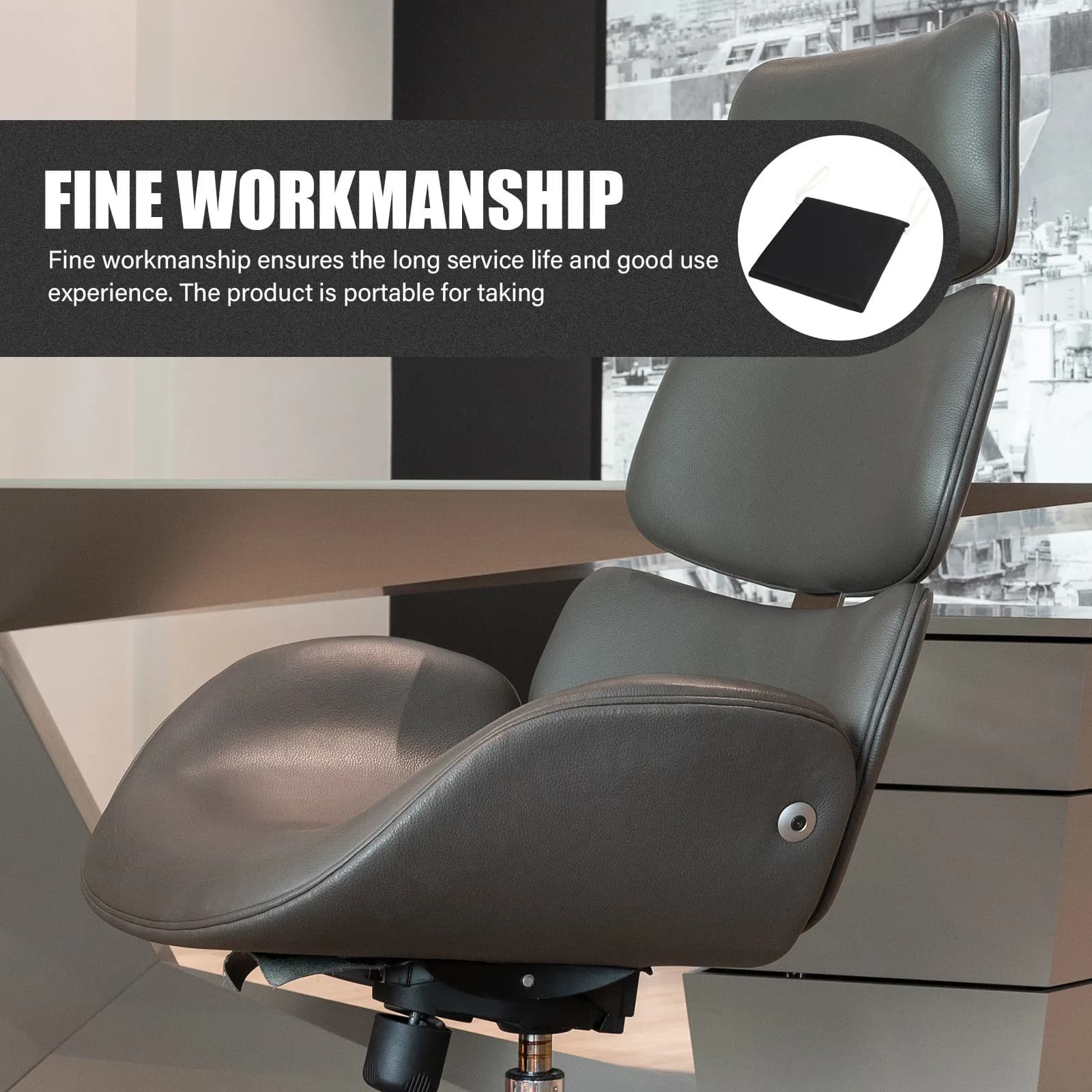 Cuscino Ergonomico in Memory Foam Premium per il Sedere, Supporto Coassiale, Leggero e Portatile per Ufficio, Casa, Auto e Viaggi