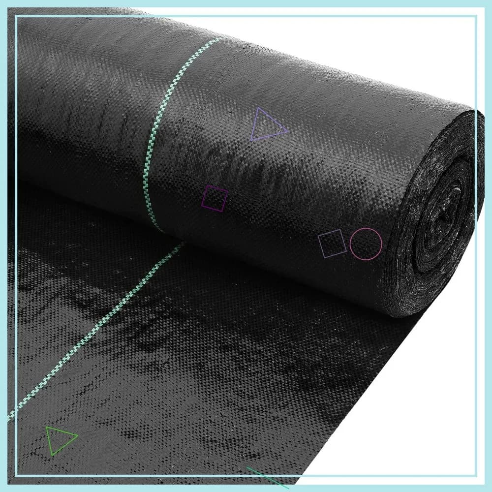 Telo Anti-Erba Resistente 13x115 ft per Vialetti, Controllo Erosione, Drenaggio Francese, Progetti Edili