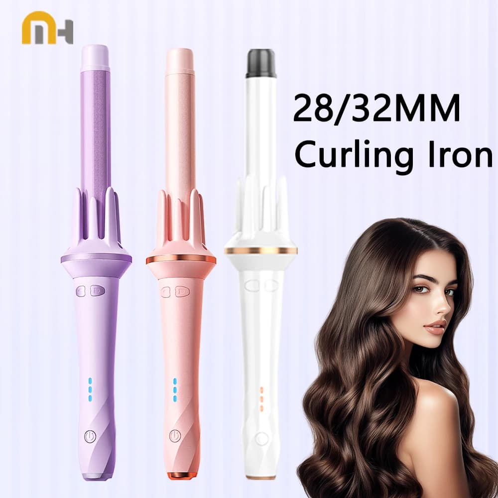 Bigodino automatic hairstyle 28mm/32mm Iron curler large wave Anione Fast heating Bigodini for professional styling Hair curler