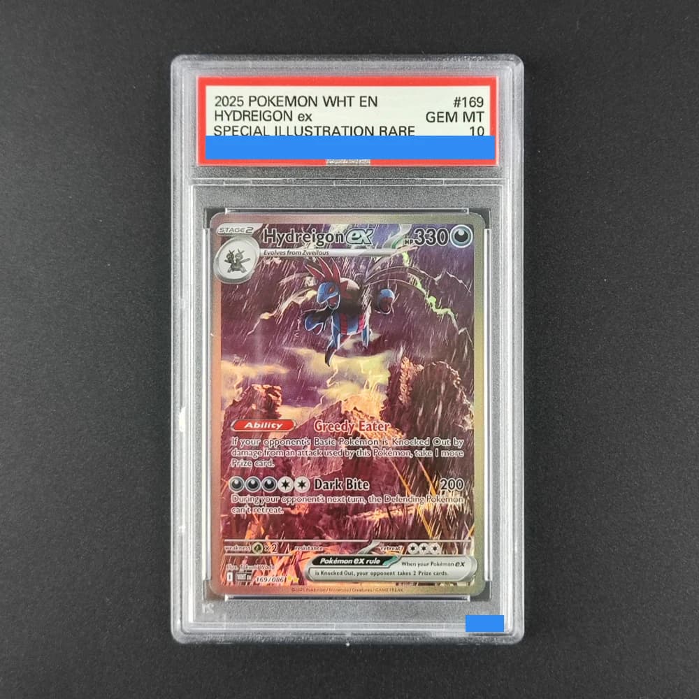 Proxy Fai-da-Te Molto Richiesto! Hydreigon ex USA 2025 # 169 Carte - 10/10 Gem MT Pokemon WHT TCG, Carte da Collezione Rare con Illustrazione Speciale
